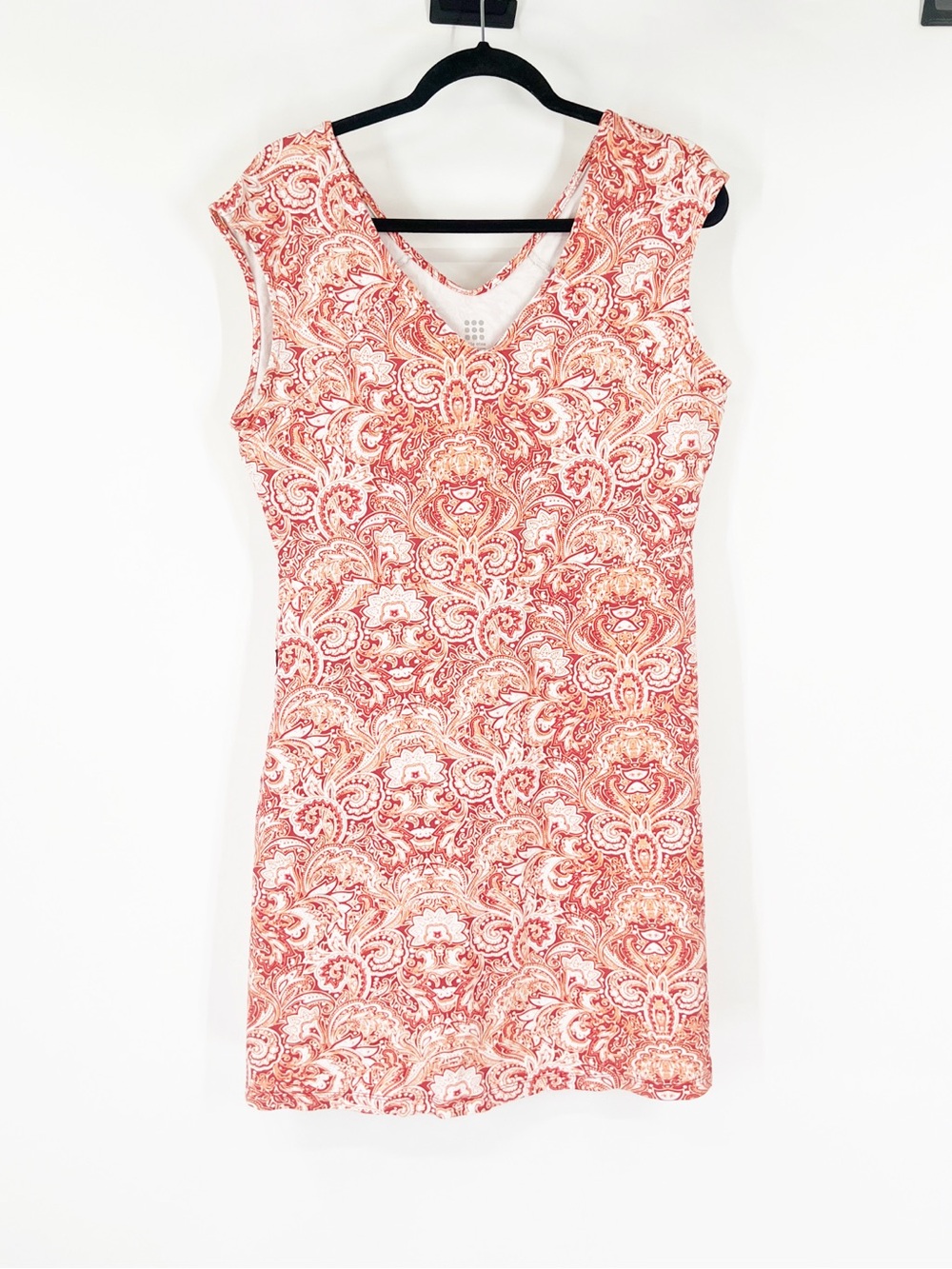 Title Nine Double Dare Diamalete Athletic Dress Orange Paisley